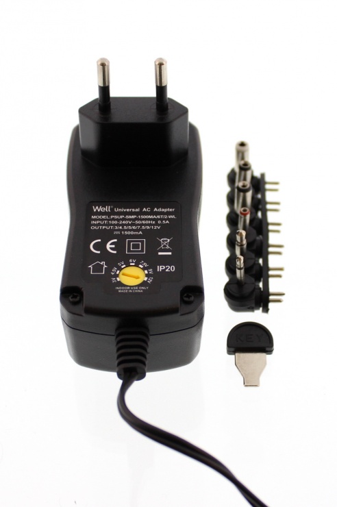 Imagine Alimentator universal 3-12V 1500mA, PSUP-SMP-1500MA/6T/2-WL
